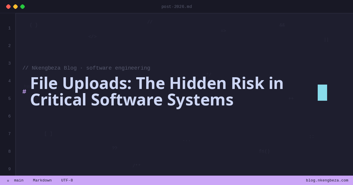 File Uploads: The Hidden Risk in Critical Software Systems